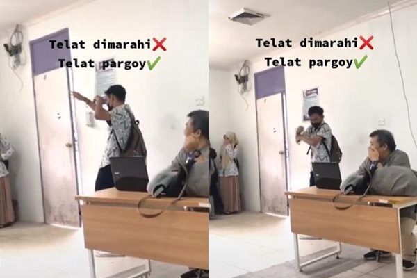 Viral Siswa Dihukum Joget Pargoy oleh Guru di Depan Kelas. (TikTok)