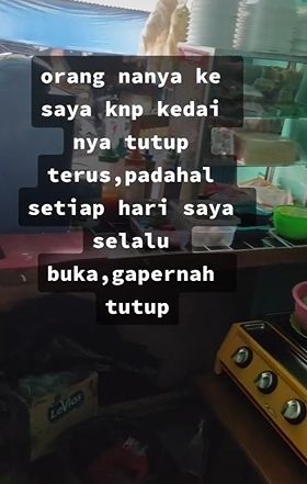 Pemilik warung tersebut menduga ada yang menjailinya. (Tiktok)