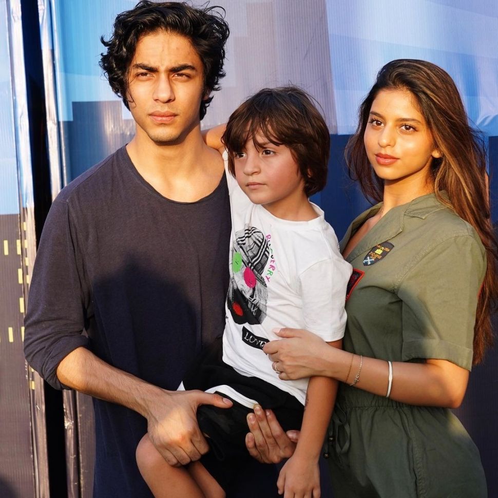 Tiga anak Shah Rukh Khan: Aryan Khan, Suhana Khan dan AbRam Khan. [Instagram]