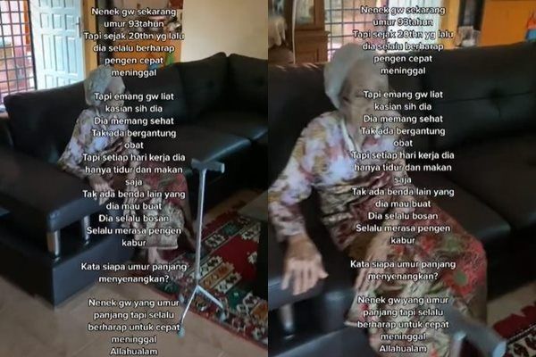 Viral Cucu Curhat Sang Nenek Sudah Berharap Meninggal 20 Tahun Lalu Bikin Nyesek