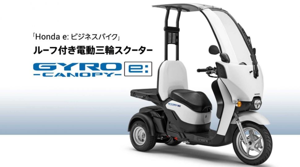 Motor elektrik Honda Gyro Canopy:e. (rideapart.com)