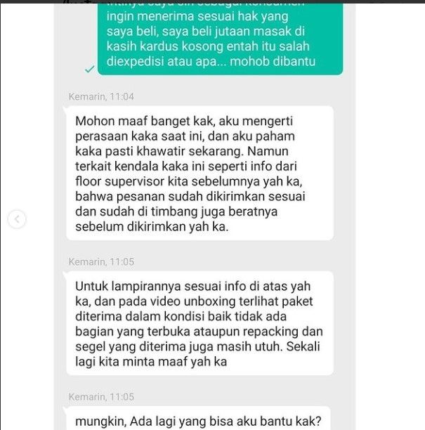 Drama HP kardus kosong (instagram.com/ecommerceshitposting)