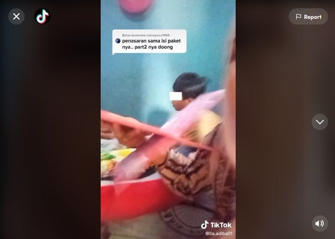 Viral Bocah Iseng COD Habis Rp3 Juta, Ternyata Begini Isi Belanjaannya. (TikTok/@lia.adiba01)