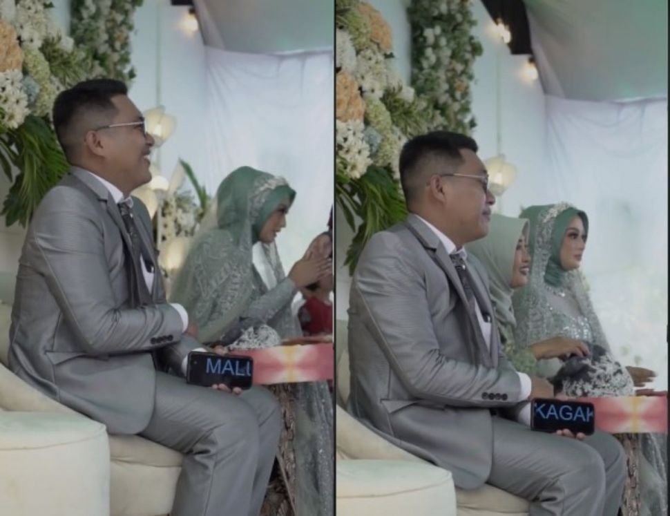 Pengantin ledek tamu (tiktok.com/@abiiylubba)