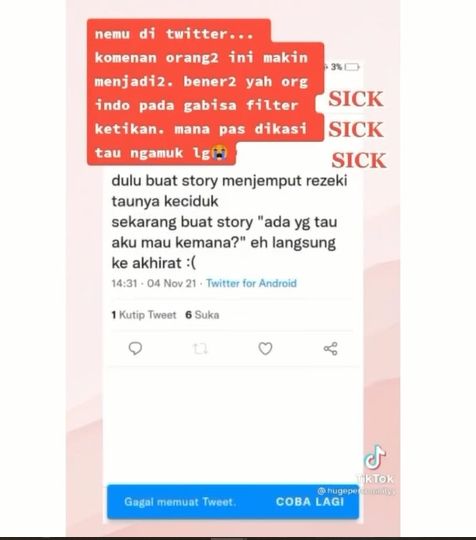 Komentar tak sopan soal meninggalnya Vanessa Angel. (Instagram)