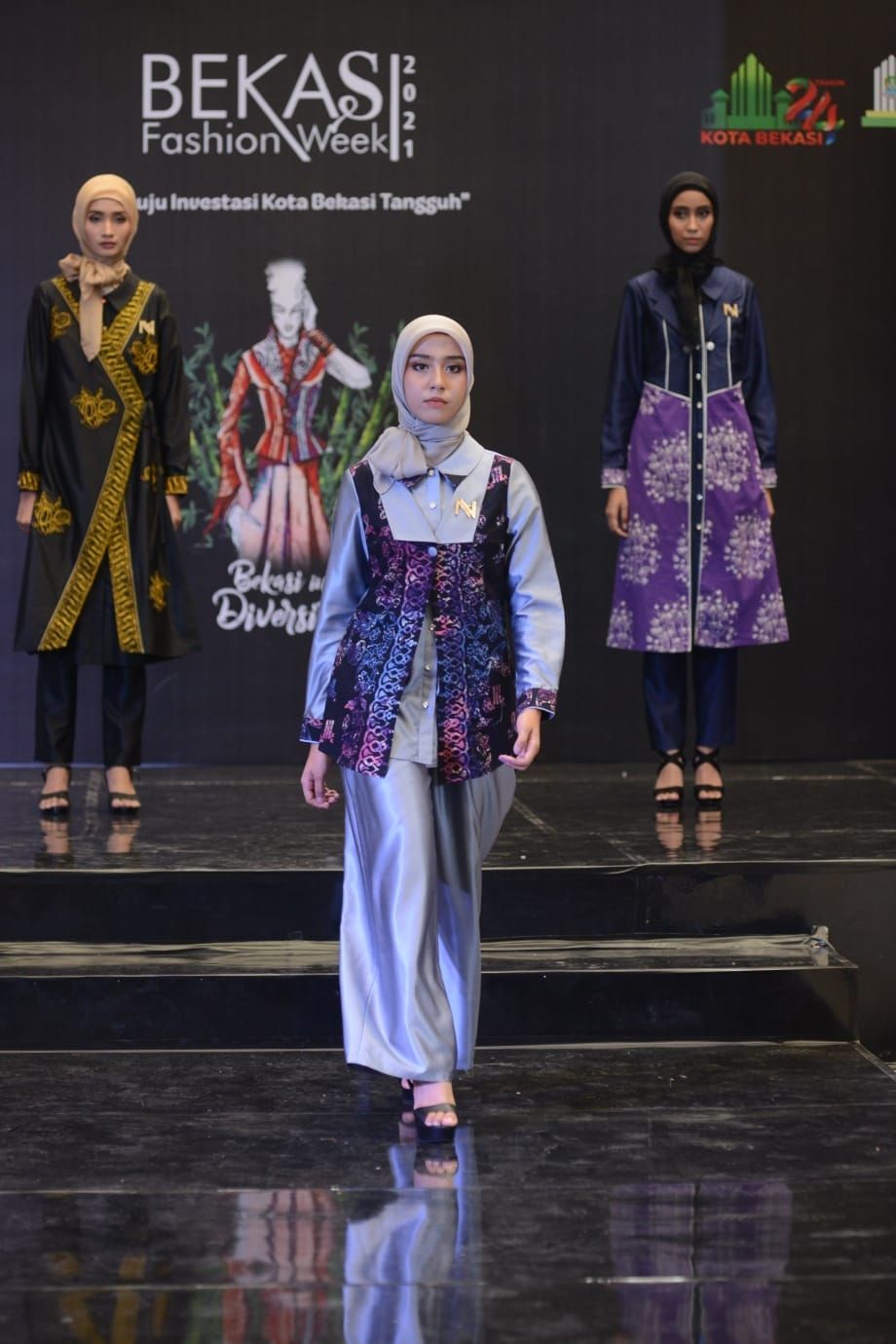 Nina Nugroho Usung Batik Bekasi di Gelaran Bekasi Fashion Week 2021 (Nina Nugroho)