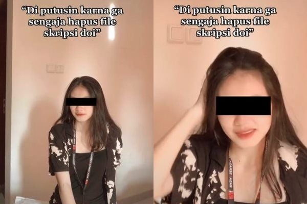 Viral Cewek Diputuskan Pacar Karena Hapus File Skripsi. (TikTok)