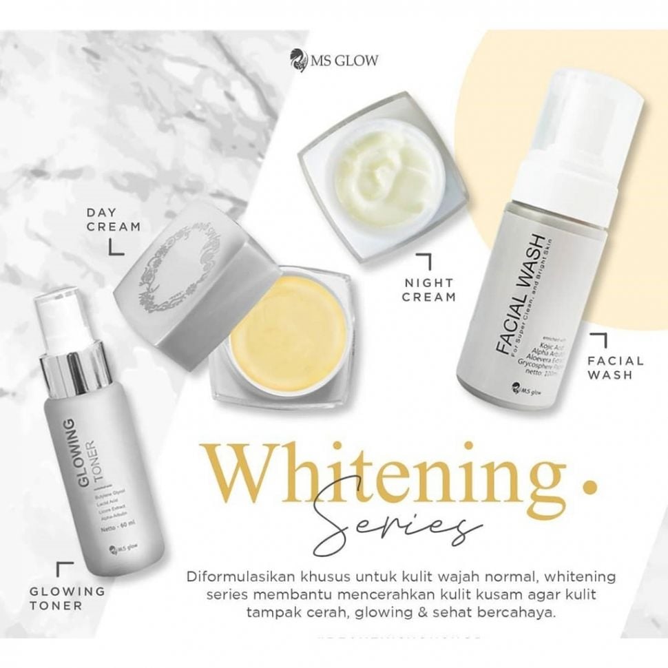 MS Glow whitening series. (Lazada)