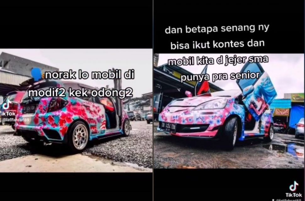 Modifikasi mobil (tiktok.com/@latifahsari69)