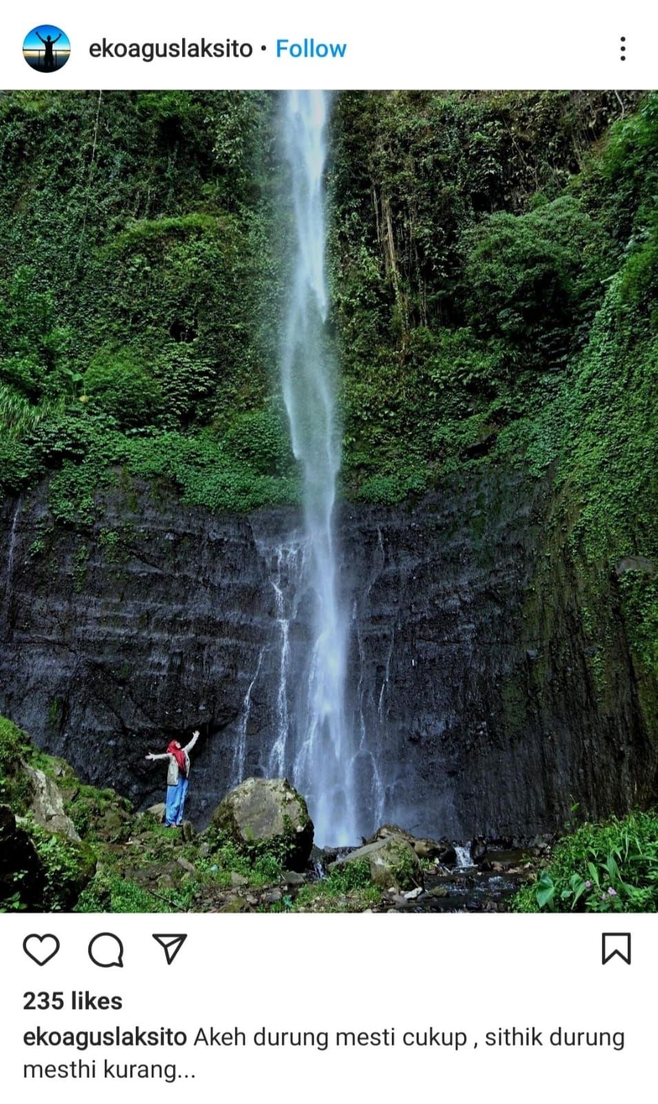 Tempat wisata Semarang 2021, Air Terjun Kalipancur. (Instagram/@ekoaguslaksito)