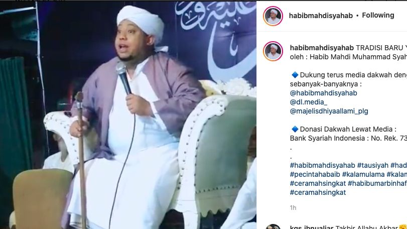 Habib Mahdi kecewa budaya pengantin perempuan ikut joget [instagram]