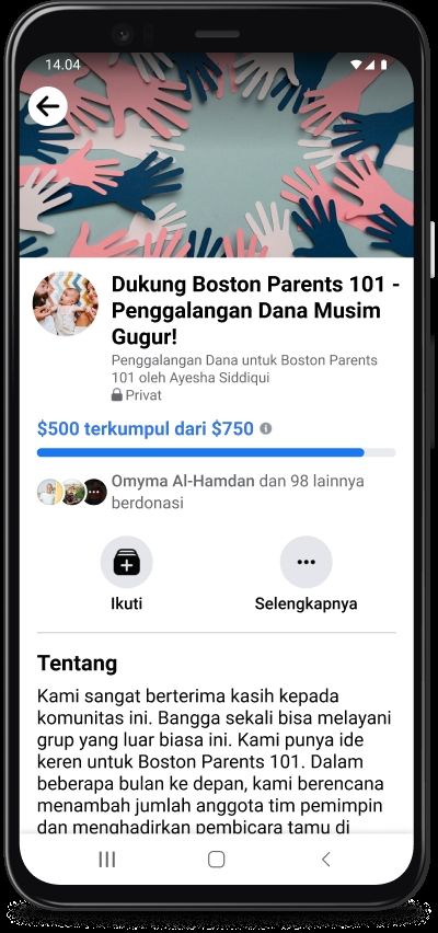 Fitur baru Facebook komunitas. [Facebook Indonesia]