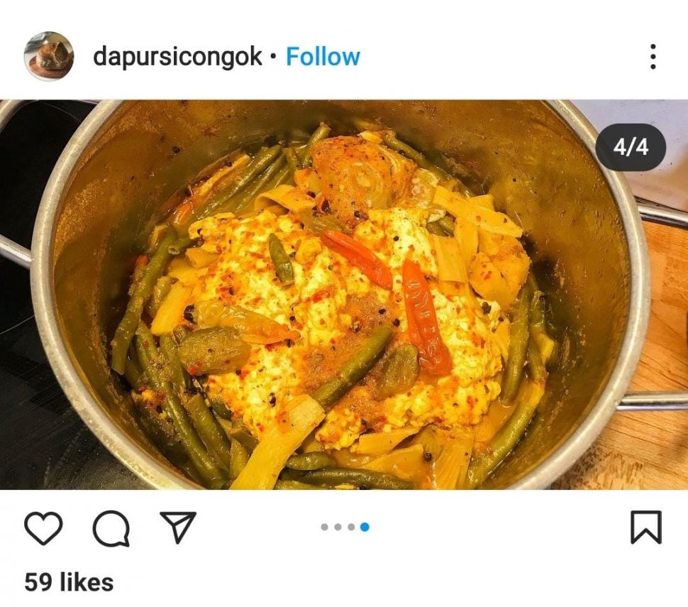 Dali Ni Horbo, masakan khas Batak.  (Instagram/@dapursikongok)