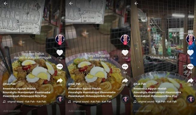 Viral Ibu-Ibu Jual Mi Rebus Komplit Cuma Rp6 Ribuan, Alasannya Bikin Terenyuh. (TikTok/@kakpah_malihah)