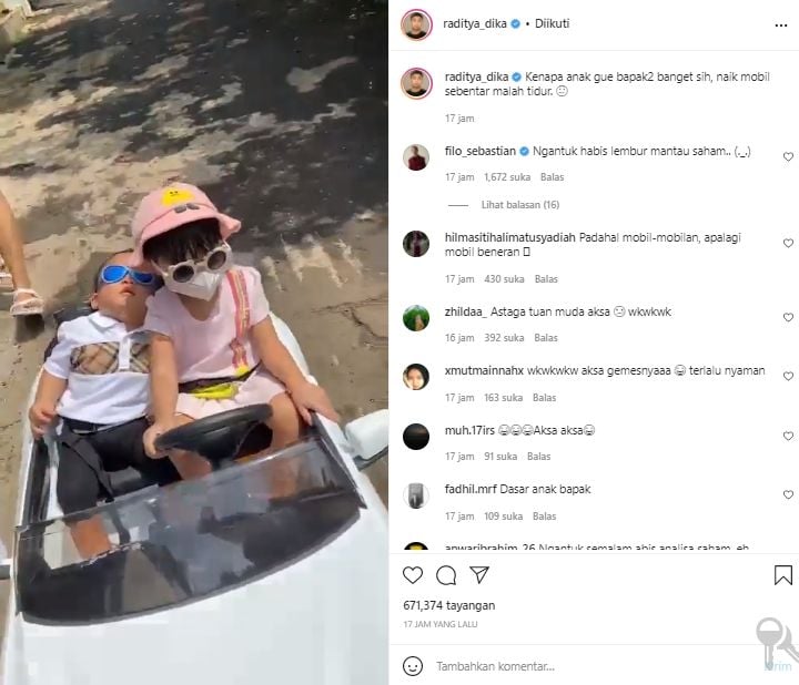 Anak-anak Raditya Dika (instagram.com)