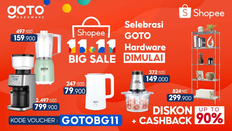 Ilustrasi GoTo Hardware tawarkan diskon hingga 90 persen di Shopee. (Dok GoTo Hardware).