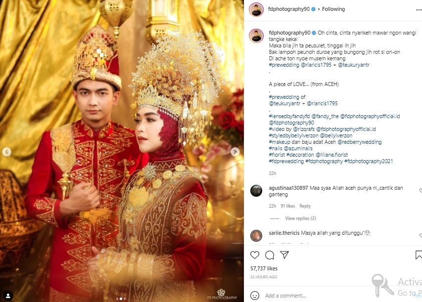 Ria Ricis dan Teuku Ryan (instagram.com)