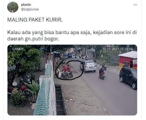 Maling kurir (twitter.com/jogipunya)