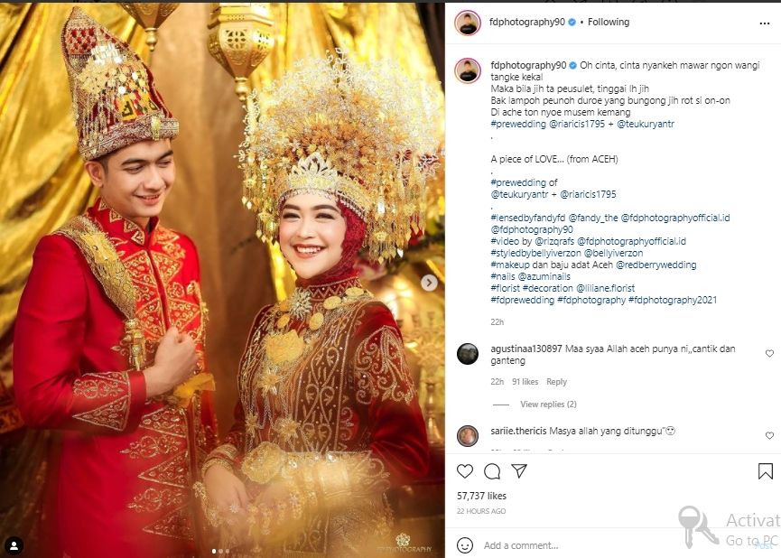 Ria Ricis dan Teuku Ryan (instagram.com)