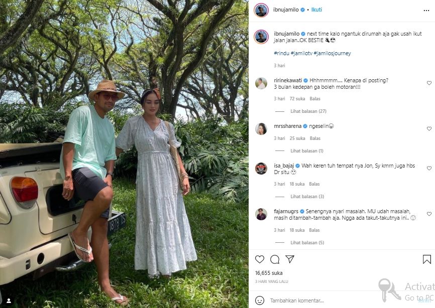 Ibnu Jamil dan Ririn Ekawati (instagram.com)