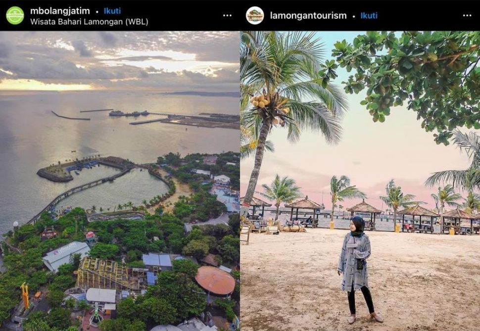 Wisata Bahari Lamongan (Instagram kolase: mbolangjatim/lamongantourism)