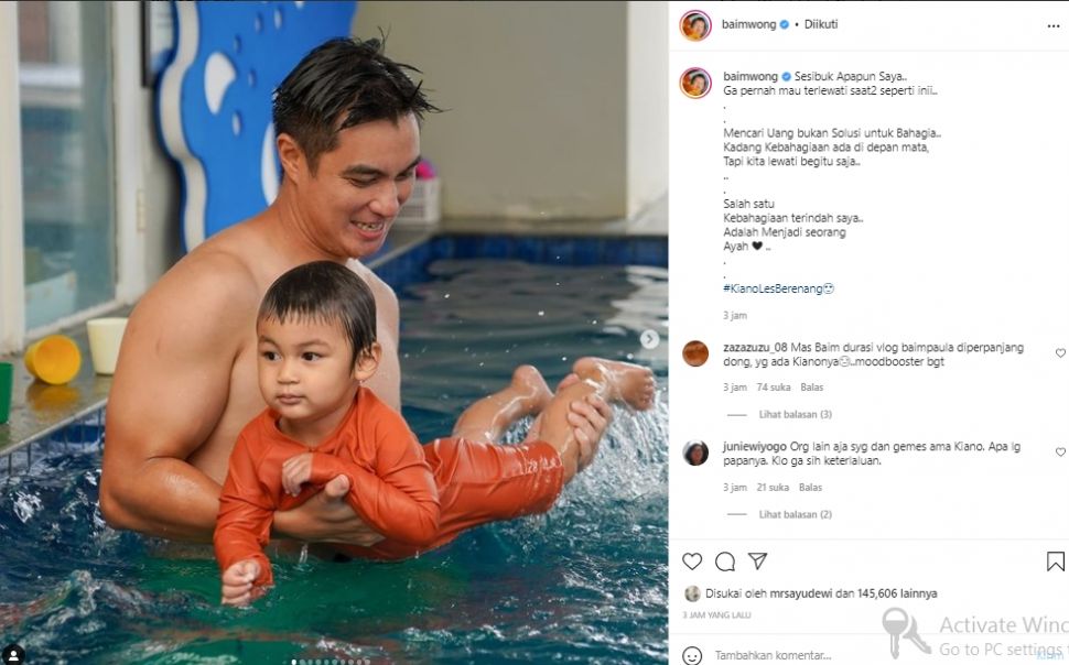 Baim Wong dan Kiano (instagram.com)