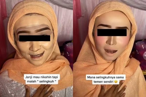 Viral Pengantin Wanita Curhat Diselingkuhi Saat Dirias. (TikTok)