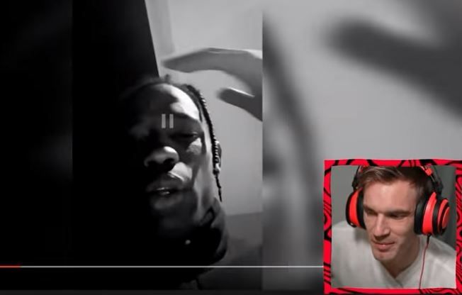 PewDiePie kecam Travis Scott. (YouTube)