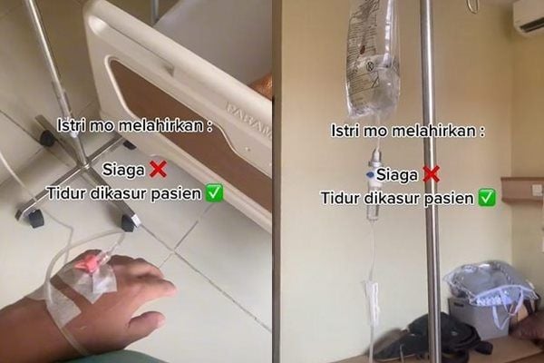 Viral Wanita Termenung Saat Mau Lahiran Gegara Ranjang Dipakai Sosok Tak Terduga. (TikTok)