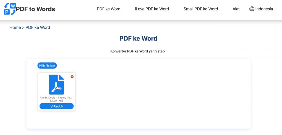 PDF to word. (Istimewa)