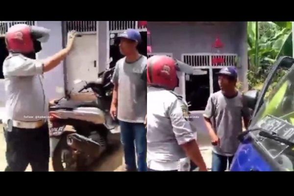 Viral Oknum Petugas Dishub Pukul Sopir Angkot. (Instagram/@kabarindo)