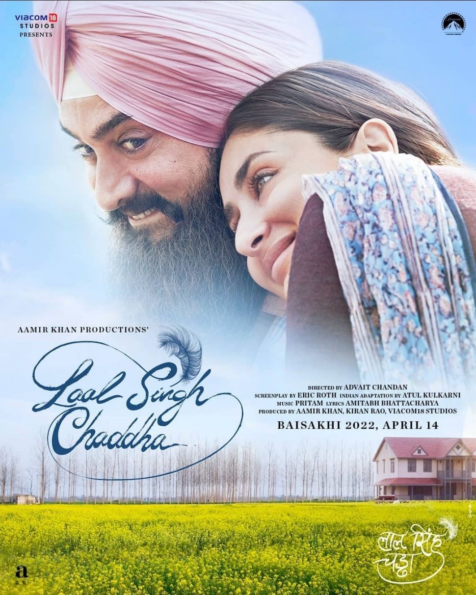 Poster terbaru film Laal Singh Chaddha. [Instagram]