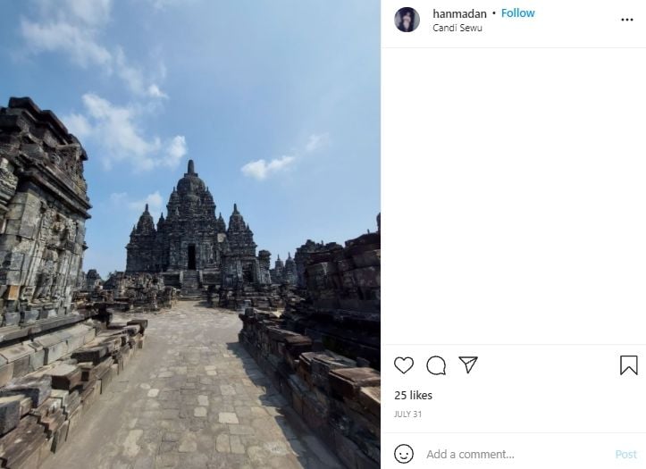 Candi Sewu di Klaten. (Instagram/@hanmadan)