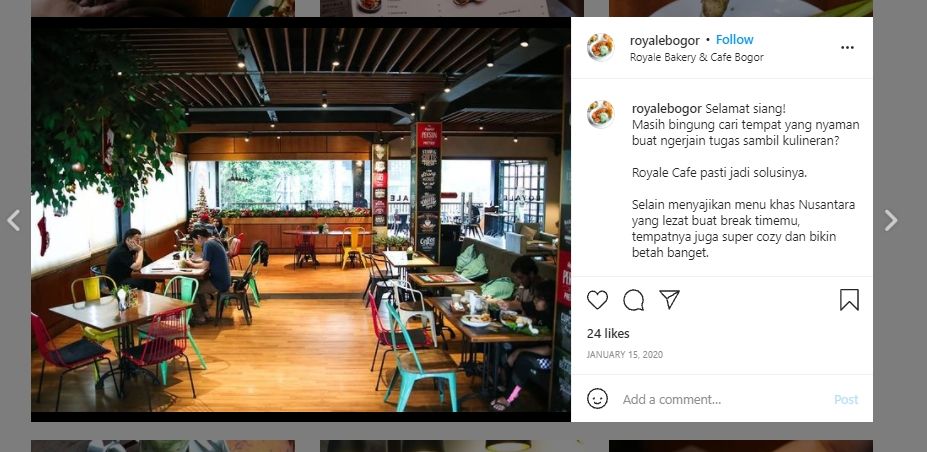 Royale Bakery and Cafe di Bogor. (Instagram/@royalebogor)