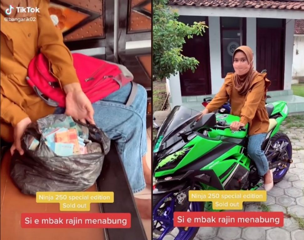 Menabung beli Ninja (tiktok.com/@bangarik0)