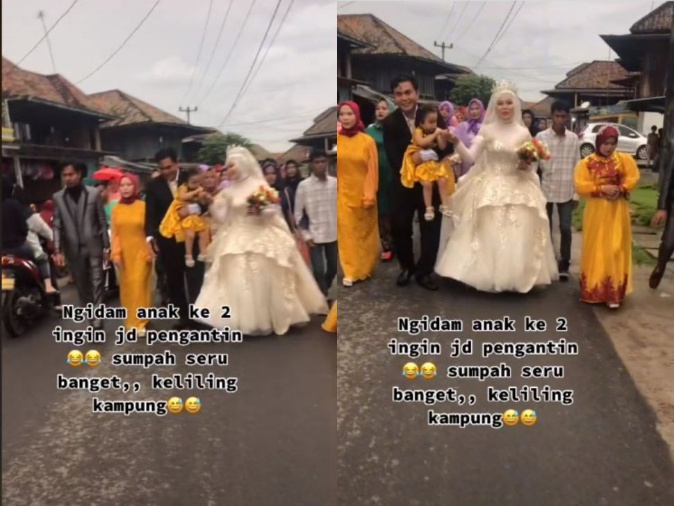 Ngidam jadi pengantin (tiktok.com/@singamanja_slebeww)