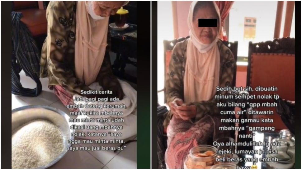 Seorang Nenek Datang Dikira Minta-Minta, Ternyata Mau Jual Ini (TikTok)