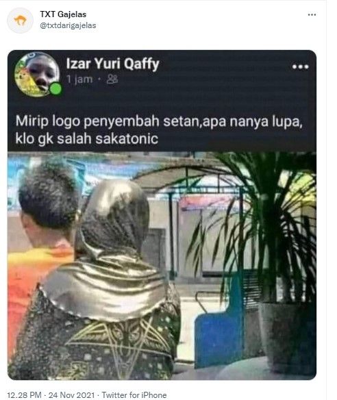 Postingan satanic jadi sakatonic (twitter.com/txtdarigajelas)