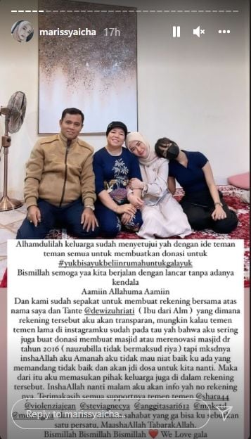 Marissya Icha, sahabat Vanessa Angel galang donasi beli rumah buat Gala [Instagram/@marissyaicha]