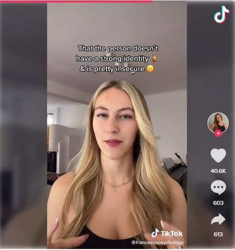 Francesca Tighinean menjelaskan foto profil dan kepribadian (TIkTok)