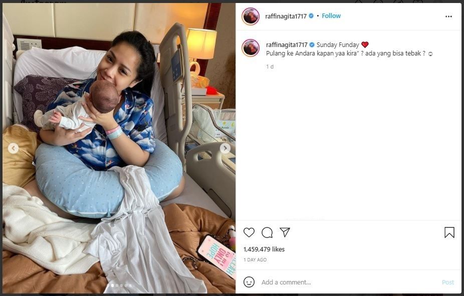 Piama Nagita Slavina setelah Melahirkan (instagram.com/raffinagita1717)