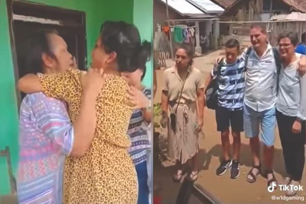 Viral Ibu dan Anak Ketemu Setelah 40 Tahun Berpisah. (TikTok)