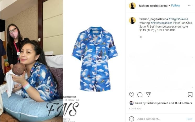 Potret Nagita Slavina Momong Baby Rayyanza. [Instagram/fashion_nagitaslavina]