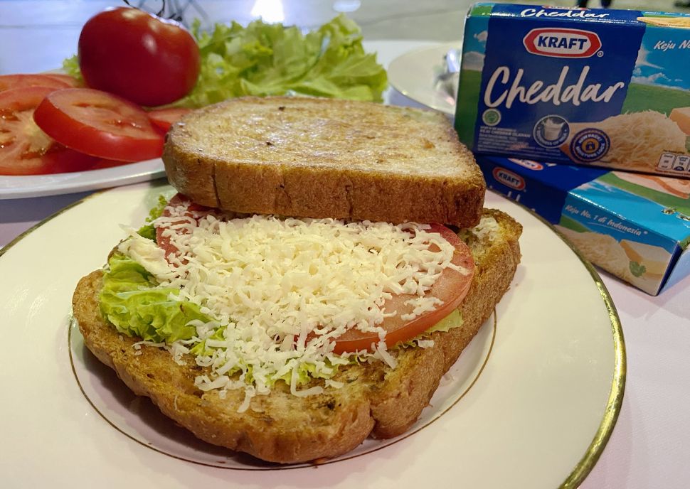 Bunga Citra Lestari membagikan resep sandwich keju. (Dok. Keju Kraft)