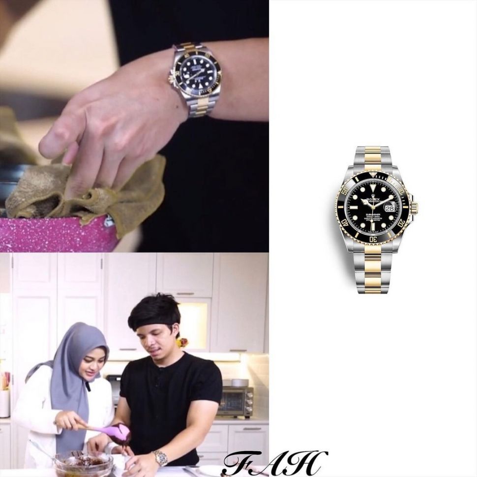 Jam Rolex Atta Halilintar, yang merupakan hadiah ulang tahun dari Anang Hermansyah dan Ashanty. [Instagram @fashion_aureliehermansyah_atta]