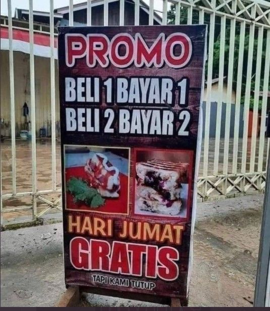 Promo bikin kesal (twitter.com/txtdarigajelas)