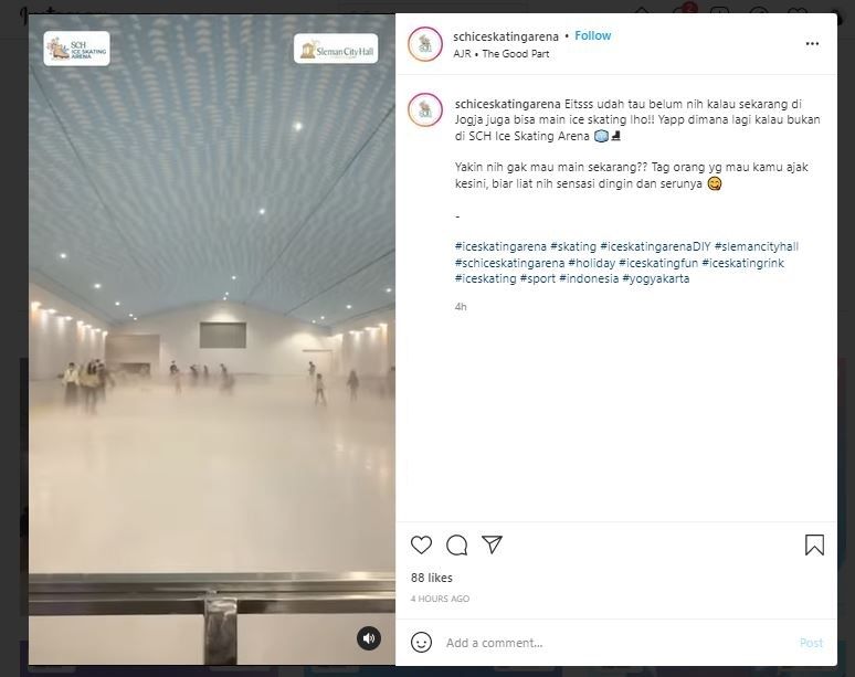 SCH Ice Skating Arena (Instagram @schiceskatingarena)