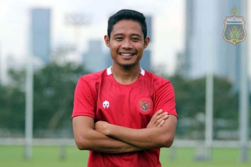 Gelandang Evan Dimas Darmono. [Dok.Antara]