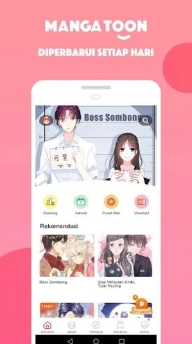 Aplikasi Baca Manga Online, MangaToon. [Google Play Store]