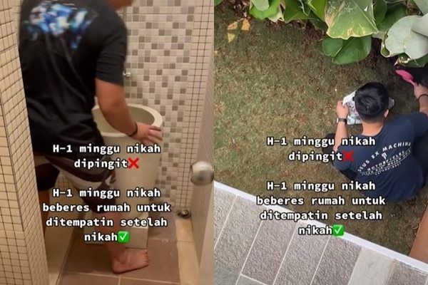 Viral Pasangan Ini Pilih Lakukan Ini di Rumah Baru Ketimbang Dipingit. (TikTok)